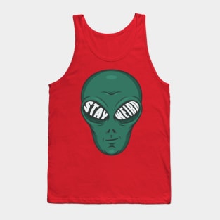 Stay Weird Alien Tank Top